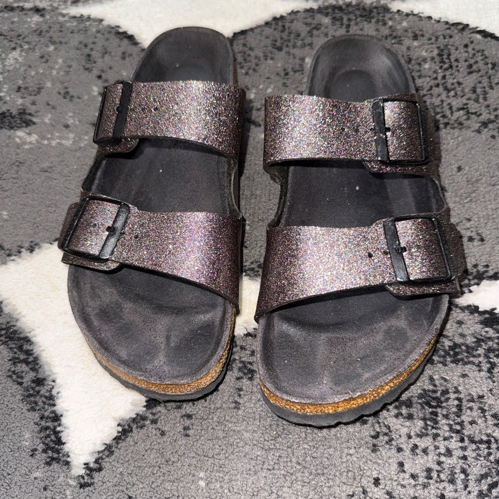 Birkenstock Glittery Birko-flor Arizona Sandal